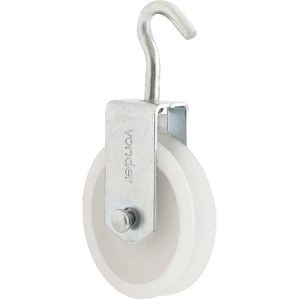 Roldana plástica 4cm com gancho VONDER