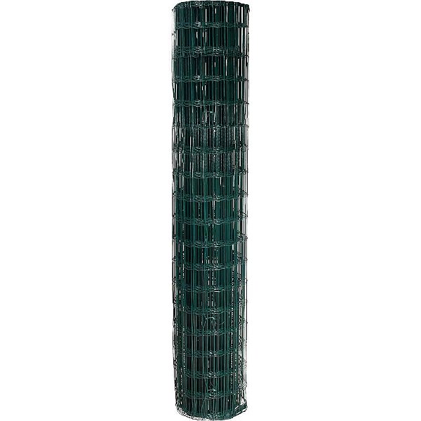Tela alambrado verde malha 10cm x 5cm fio 2,5mm com 1,8m x 25m (altura x comprimento) VONDER