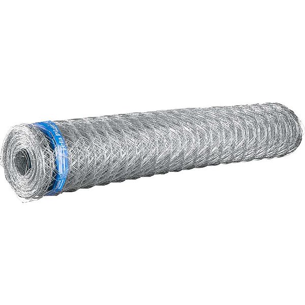Tela metálica hexagonal mangueirão malha 3" 18 BWG x 1,5m com 50m MORLAN