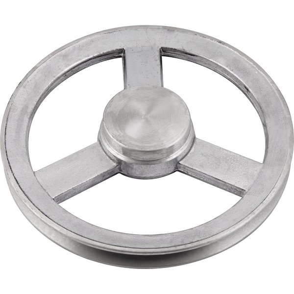 Polia de alumínio 1 canal perfil A 160mm sem furo VONDER