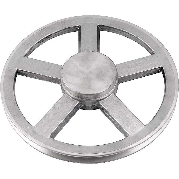 Polia de alumínio 1 canal perfil A 250mm sem furo VONDER