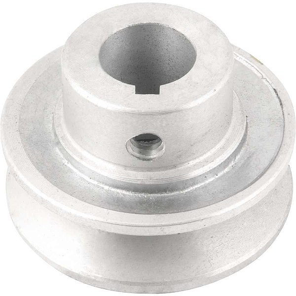 Polia de alumínio 1 canal perfil A 60mm com furo de 3/4" - 19,1mm VONDER