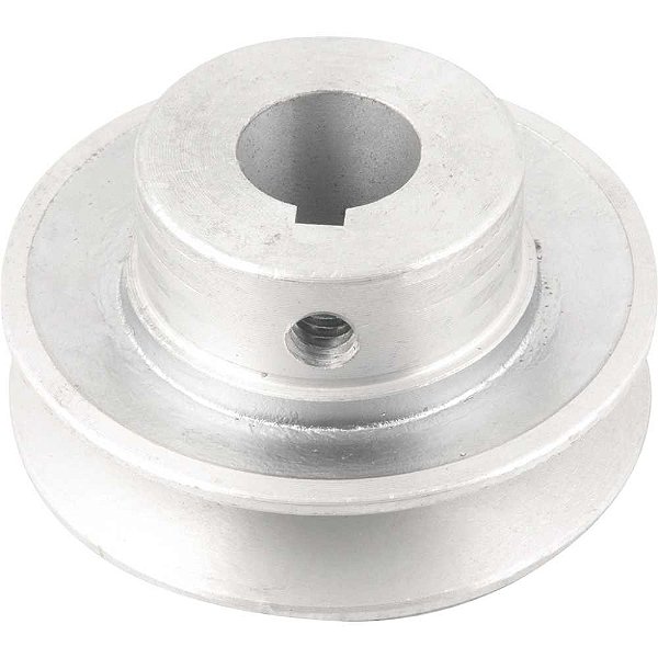 Polia de alumínio 1 canal perfil A 70mm com furo de 19mm VONDER