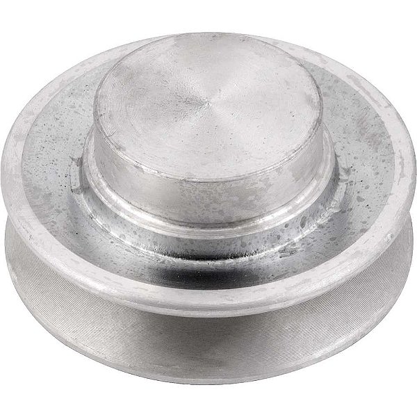 Polia de alumínio 1 canal perfil A 70mm sem furo VONDER