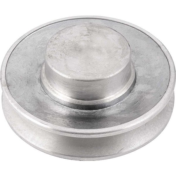 Polia de alumínio 1 canal perfil A 90mm sem furo VONDER