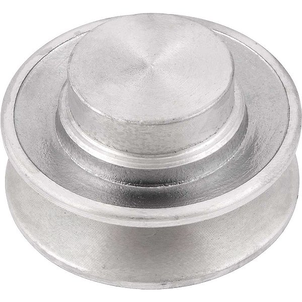 Polia de alumínio 1 canal perfil B 70mm sem furo VONDER