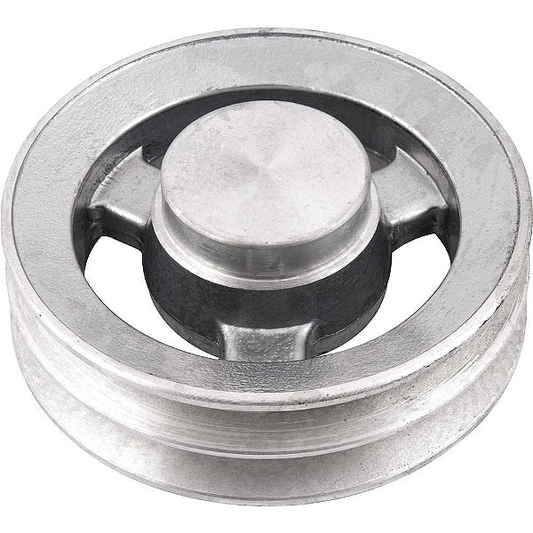 Polia de alumínio 2 canais perfil A 120mm sem furo VONDER