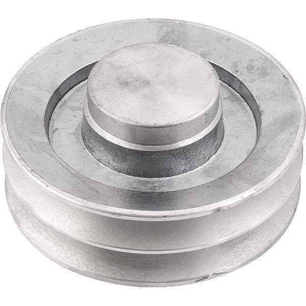 Polia de alumínio 2 canais perfil B 140mm sem furo VONDER