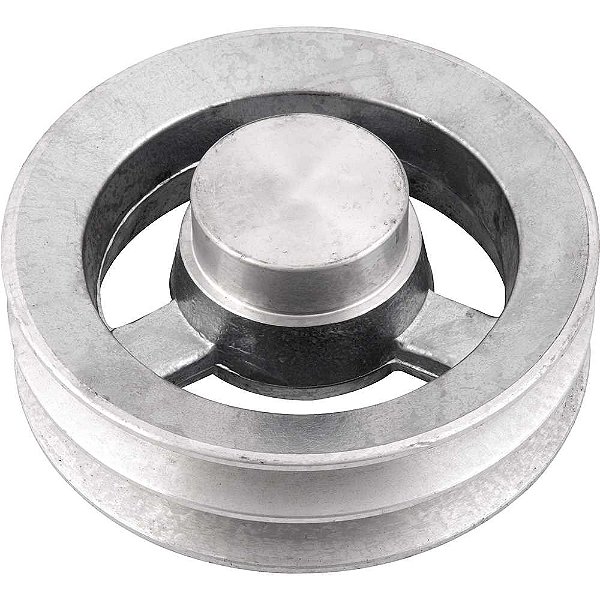 Polia de alumínio 2 canais perfil B 150mm sem furo VONDER
