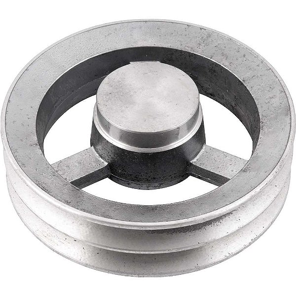 Polia de alumínio 2 canais perfil B 170mm sem furo VONDER