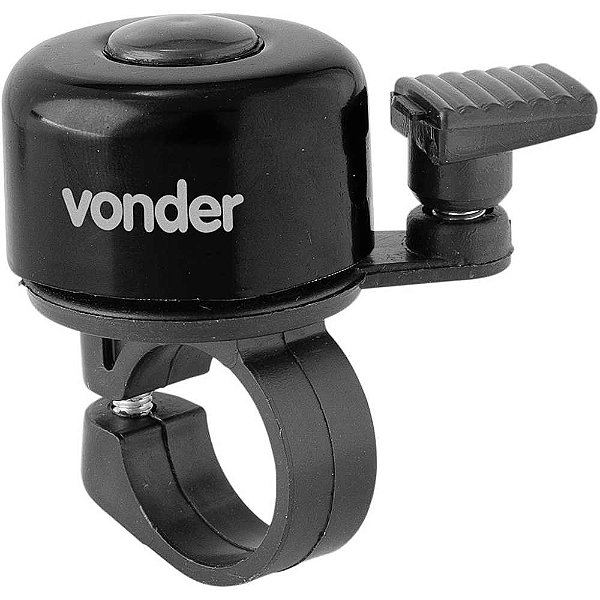 Campainha para bicicleta tipo sino preta VONDER