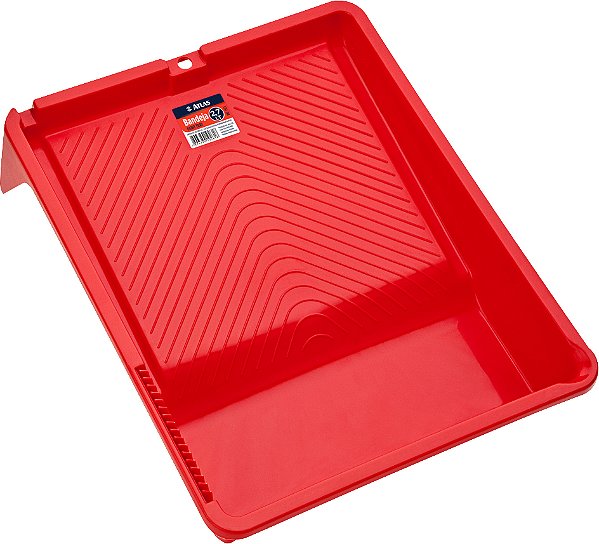 Bandeja polietileno para pintura vermelha para rolos de 23,0cm ATLAS