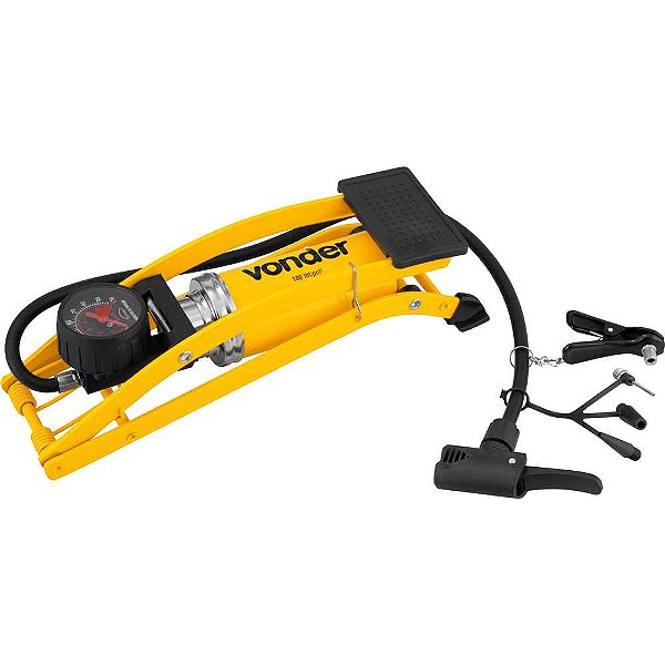 Bomba de ar para encher pneus com pedal VONDER