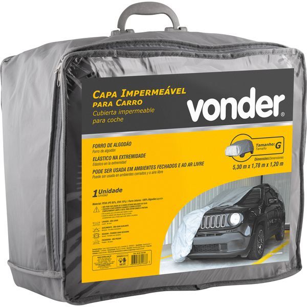 Capa impermeável para carro Tamanho G VONDER