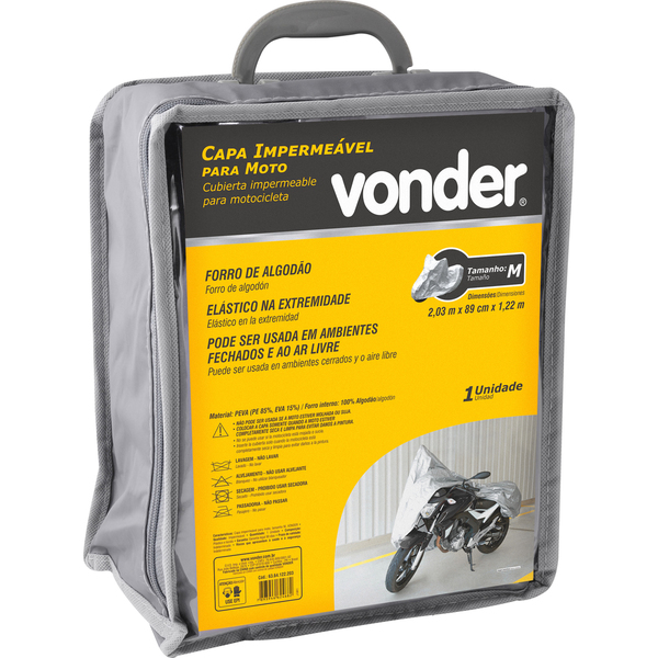 Capa impermeável para moto tamanho M VONDER