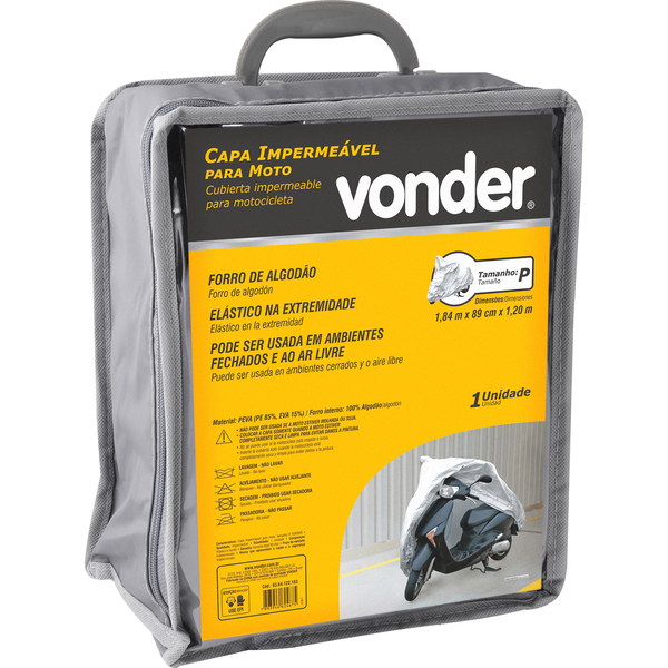 Capa impermeável para moto tamanho P VONDER