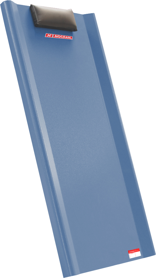 Esteira metálica para mecânico 90cm x 43cm x 9cm com encosto de cabeça 90 kgf NC-13 NOCRAM