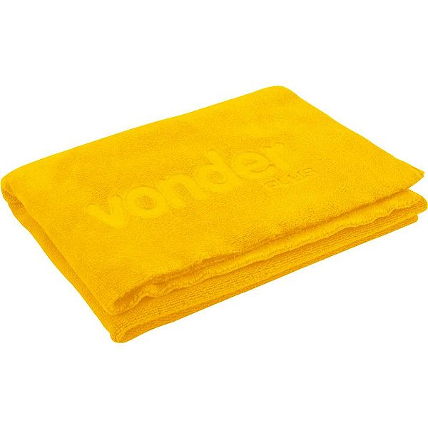 Toalha de Microfibra 40cm x 60cm 400 g/m² (gsm) amarela VONDER PLUS