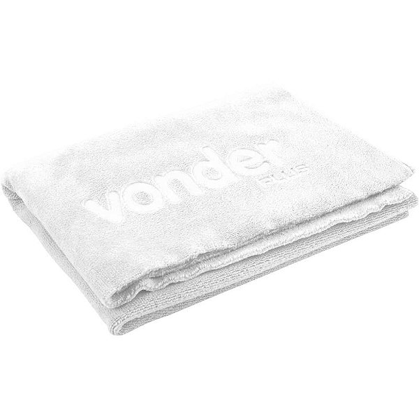 Toalha de Microfibra 40cm x 60cm 400 g/m² (gsm) branca VONDER PLUS
