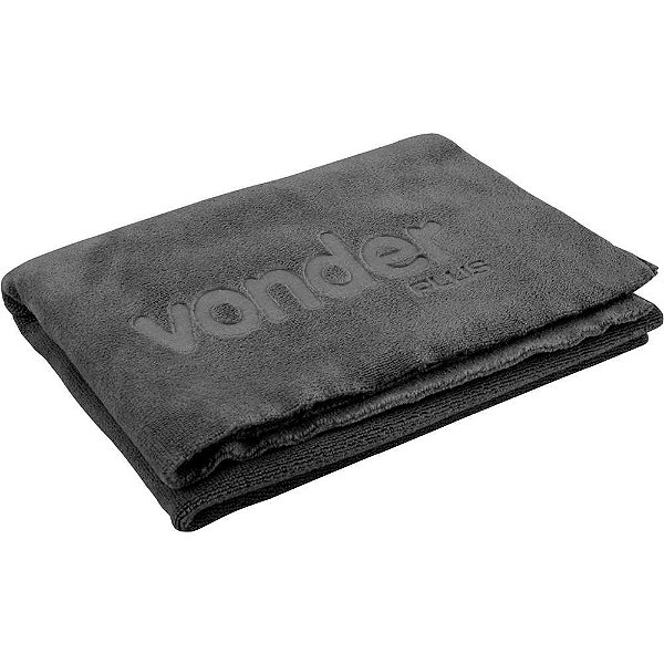 Toalha de Microfibra 40cm x 60cm 400 g/m² (gsm) preta VONDER PLUS