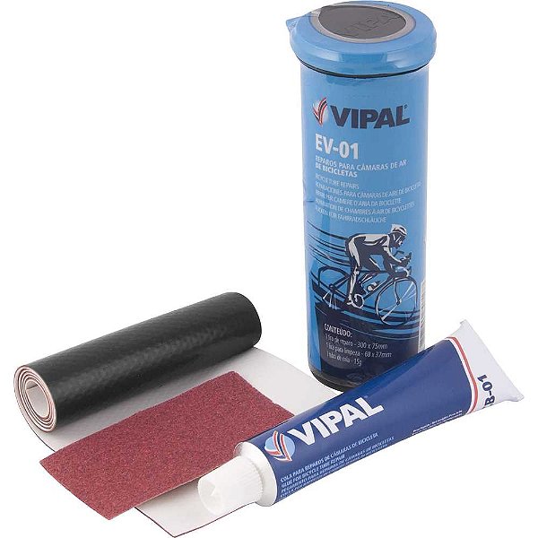Reparo para câmara de ar estojo EV 01 VIPAL - 12 unidades