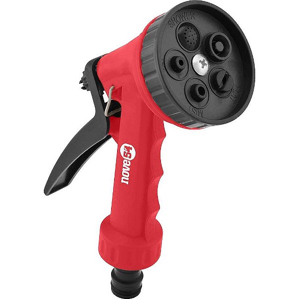 Esguicho plástico para jardim 5 funções engate 1/2" NOVE54