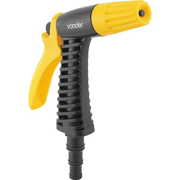 Esguicho plástico para jardim tipo pistola reforçado espigão adaptável (1/2" - 5/8" - 3/4") VONDER