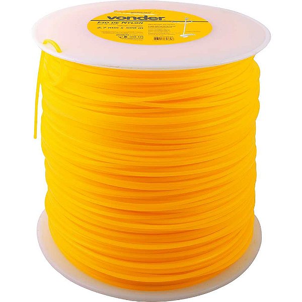 Fio de nylon 2,7mm x 500m quadrado VONDER
