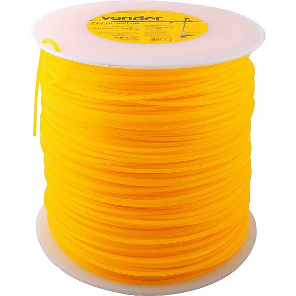 Fio de nylon 3,0mm x 500m quadrado VONDER