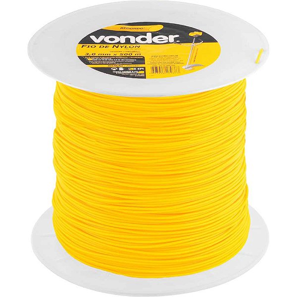 Fio de nylon 3,0mm x 500m redondo VONDER