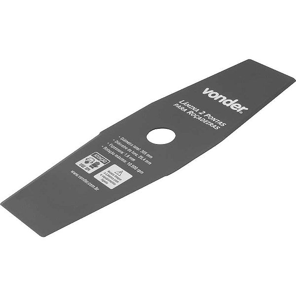 Lâmina de 2 pontas para roçadeiras 305mm x 25,4mm VONDER