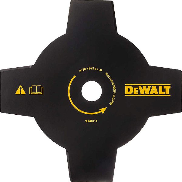 Lâmina de corte com 4 pontas 23cm para Roçadeira DCSB970BE DT20655-LA DEWALT