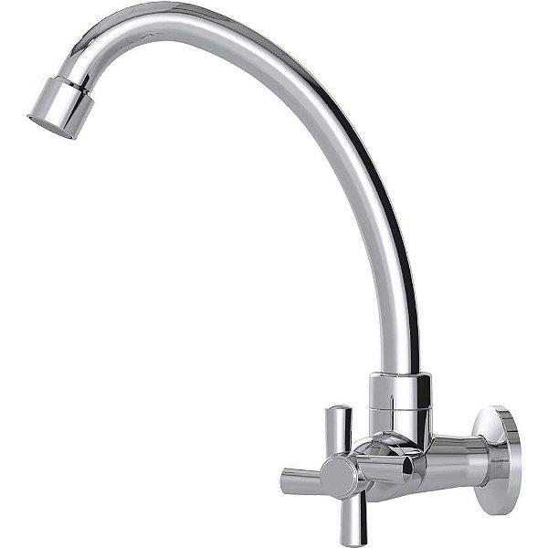 Torneira plástica de parede para cozinha bica alta acabamento C31 7872 DELTA