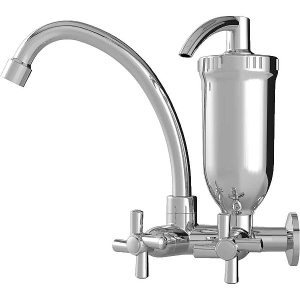 Torneira plástica para cozinha com purificador acabamento C31 cromada 9213 DELTA