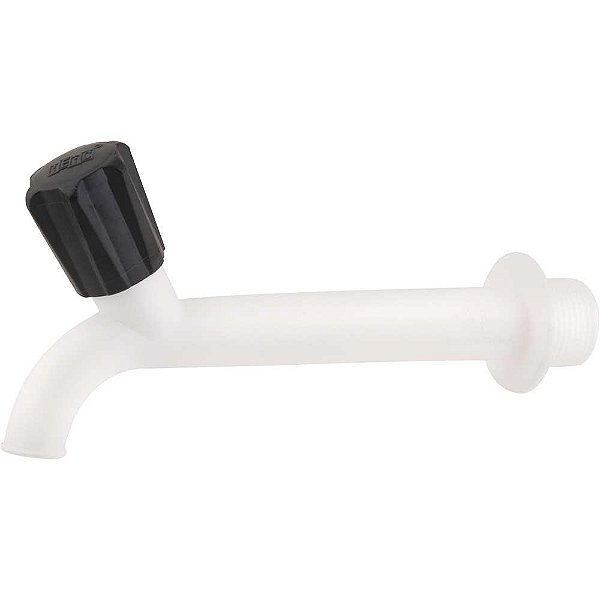 Torneira plástica para tanque 3/4" x 15cm 117 HERC - 12 unidades