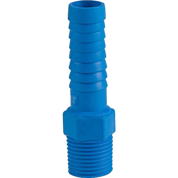 Adaptador com rosca externa / redução de 3/4" x 1/2" polipropileno azul A54ZN REBOUÇAS - 25 unidades