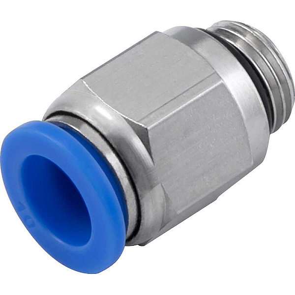 Conexão rápida reta 10mm rosca 1/4" BSP VONDER