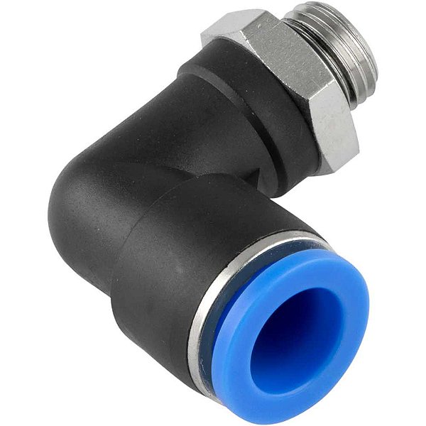 Conexão rápida tipo cotovelo (90 graus) rosca 1/4" BSP 10mm VONDER