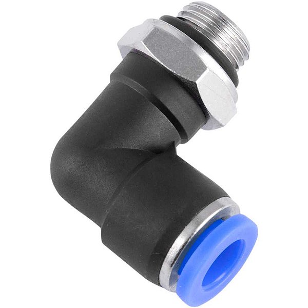 Conexão rápida tipo cotovelo (90 graus) rosca 1/8" BSP 6mm VONDER