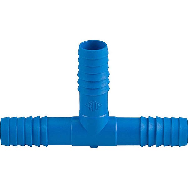 Emenda tipo T interna tripla para mangueira de irrigação 3/4" polipropileno azul T58ZN REBOUÇAS - 25 unidades