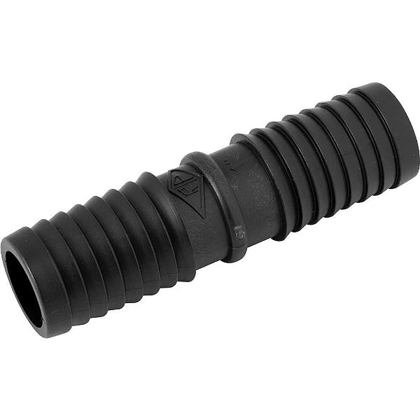 Emenda união interna para mangueira 1" polipropileno preto UN53N REBOUÇAS - 25 unidades