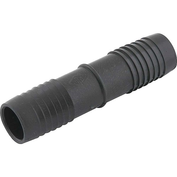 Emenda união interna para mangueira 1.1/2" polipropileno preto UN57N REBOUÇAS - 10 unidades
