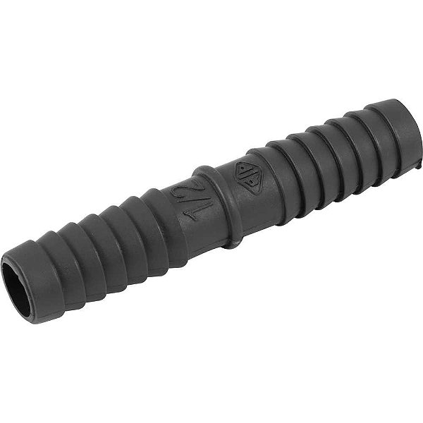 Emenda união interna para mangueira 1/2" polipropileno preto UN51N REBOUÇAS - 25 unidades