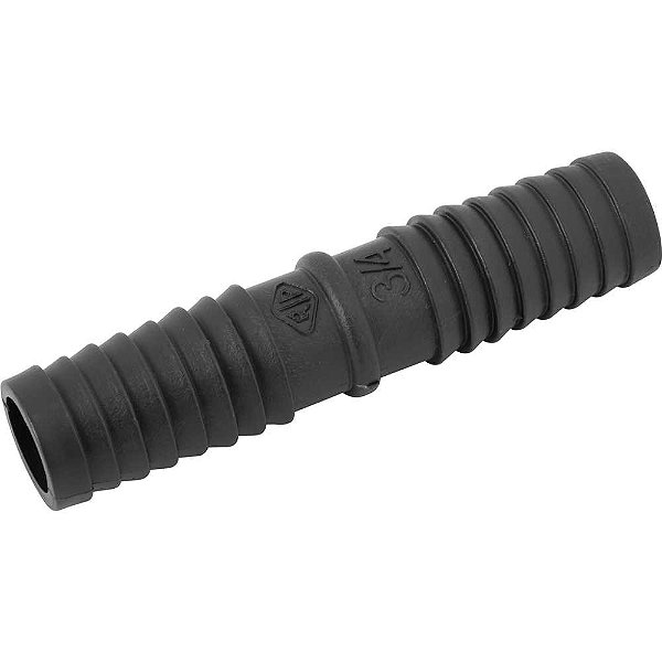 Emenda união interna para mangueira 3/4" polipropileno preto UN52N REBOUÇAS - 25 unidades