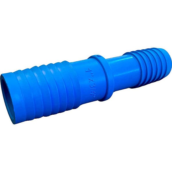 União redução interna 1" x 3/4" para irrigação polipropileno azul U55ZN REBOUÇAS - 25 unidades