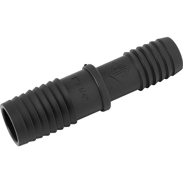 União redução interna 1" x 3/4" para irrigação polipropileno preto UN55N REBOUÇAS - 25 unidades