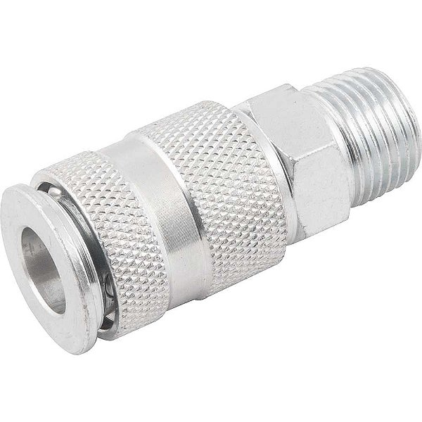 Engate rápido de 1/4" com rosca macho 3/8" NPT com esferas VONDER
