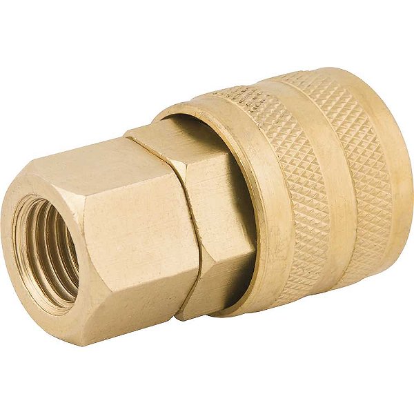Engate rápido de 1/4" rosca fêmea 1/4" NPT com rolete caixa com 20 unidades VONDER