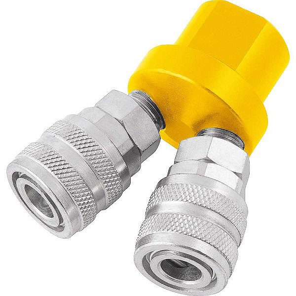 Engate rápido de 1/4" rosca fêmea 1/4" NPT duplo VONDER