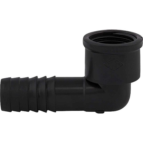 Joelho interno LR (liso / rosca) para mangueira 1.1/4" polipropileno preto JO54N REBOUÇAS - 10 unidades